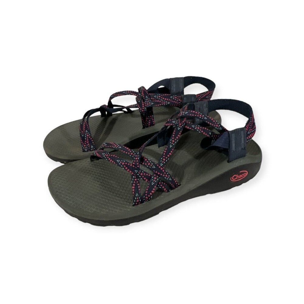Chaco ZX2 Multi color Pink‎ Blue Sandals Womens 10
